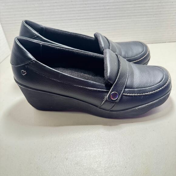 SKECHERS Platform black Loafers SZ 8.5 - Picture 2 of 7
